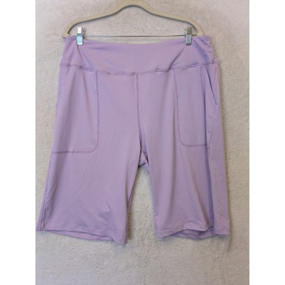 NEW Liberty Pro Athletic‎ Shorts Women's XL Lavender Purple High Rise